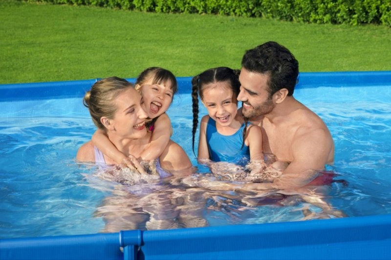 Deluxe Steel Pro Frame Pool 300x201x66 BESTWAY 3in1 + Pump + Filter Color blue