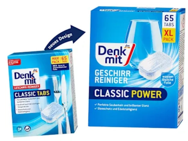 Denkmit 65 pcs Classic Dishwasher Tablets (Standard) from Germany Packaging status original