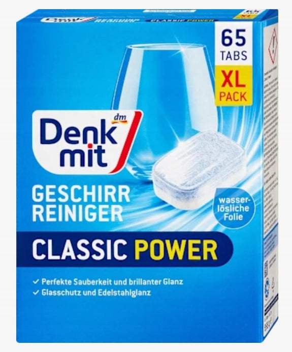 Denkmit 65 pcs Classic Dishwasher Tablets (Standard) from Germany