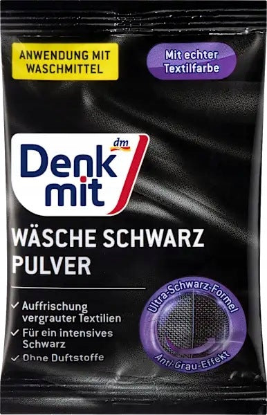 Denkmit Black Fabric Washing Powder, 50 g