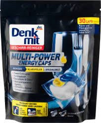 Denkmit Multi Power Energy Dishwasher Caps 30 Pcs Soft Capsules