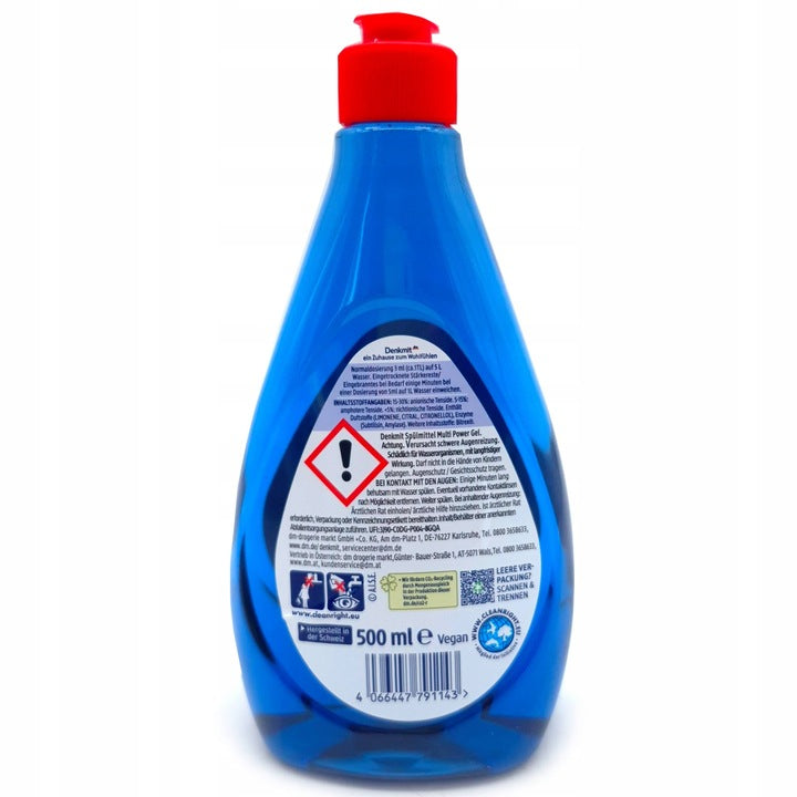 Denkmit Ultra Multi Power Gel Dishwashing Liquid 500ml from Germany Packaging status original