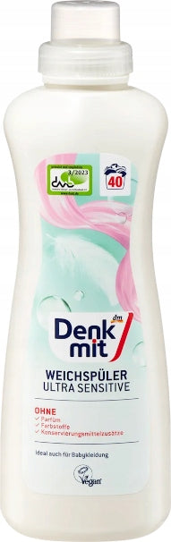 Denkmit Ultra Sensitive Hypoallergenic Fabric Rinse Liquid 1L