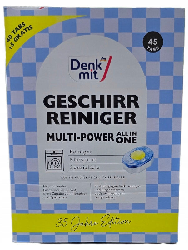 Denkmit dishwasher safe tablets 40+5 pcs.