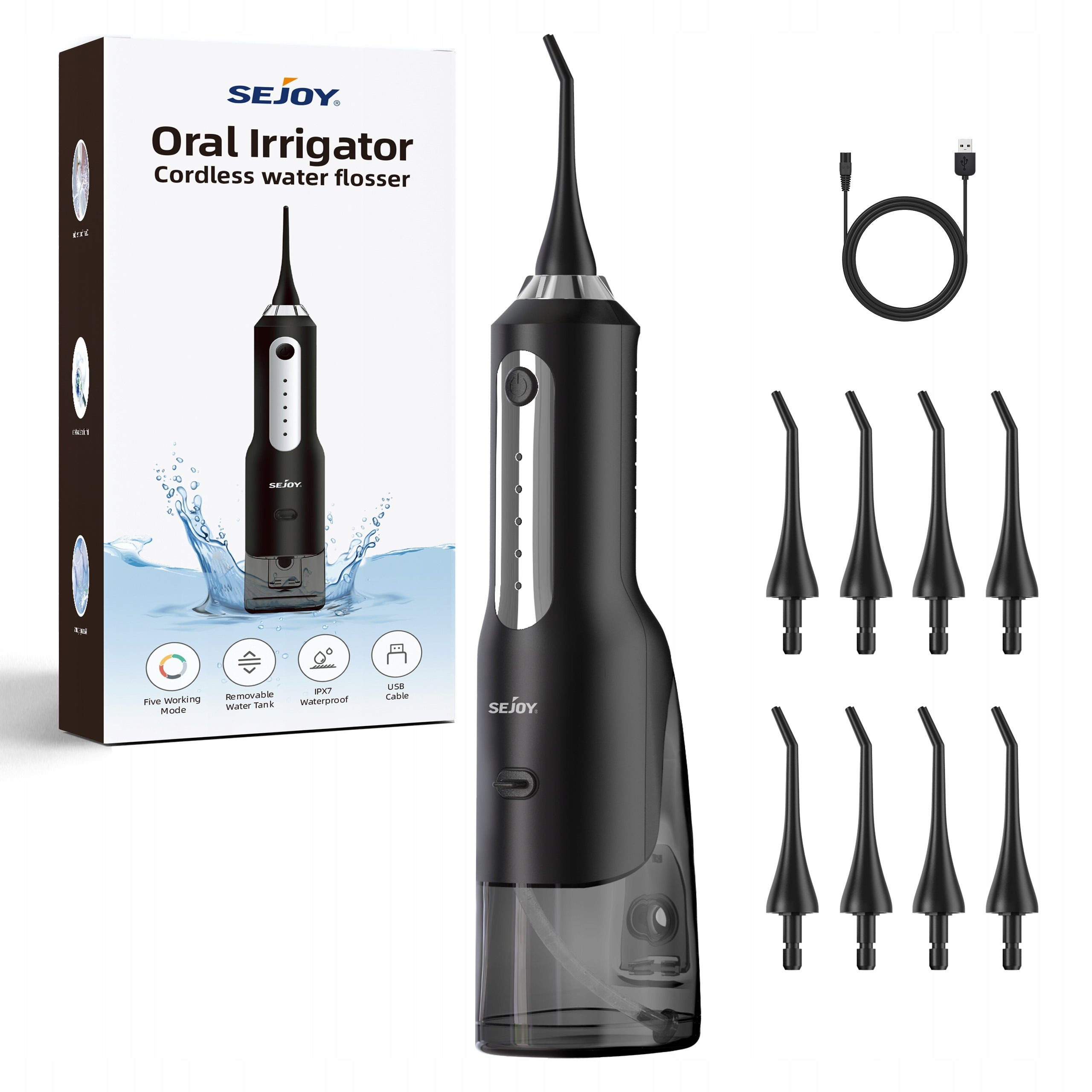 Dental Irrigator 270ml USB Rechargeable