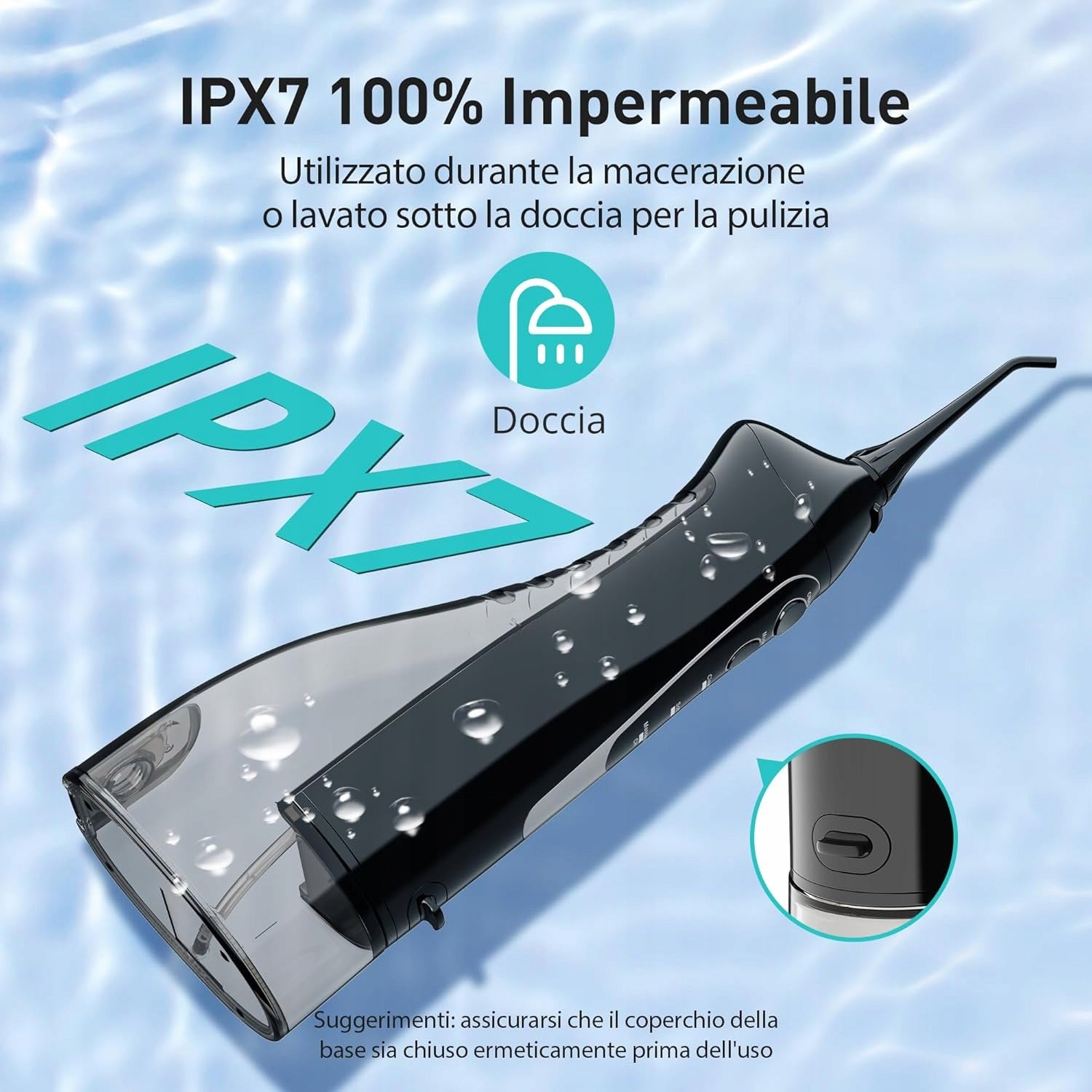 Dental Irrigator Dental Wireless Portable 5 Tips Adjustable Brand no brand