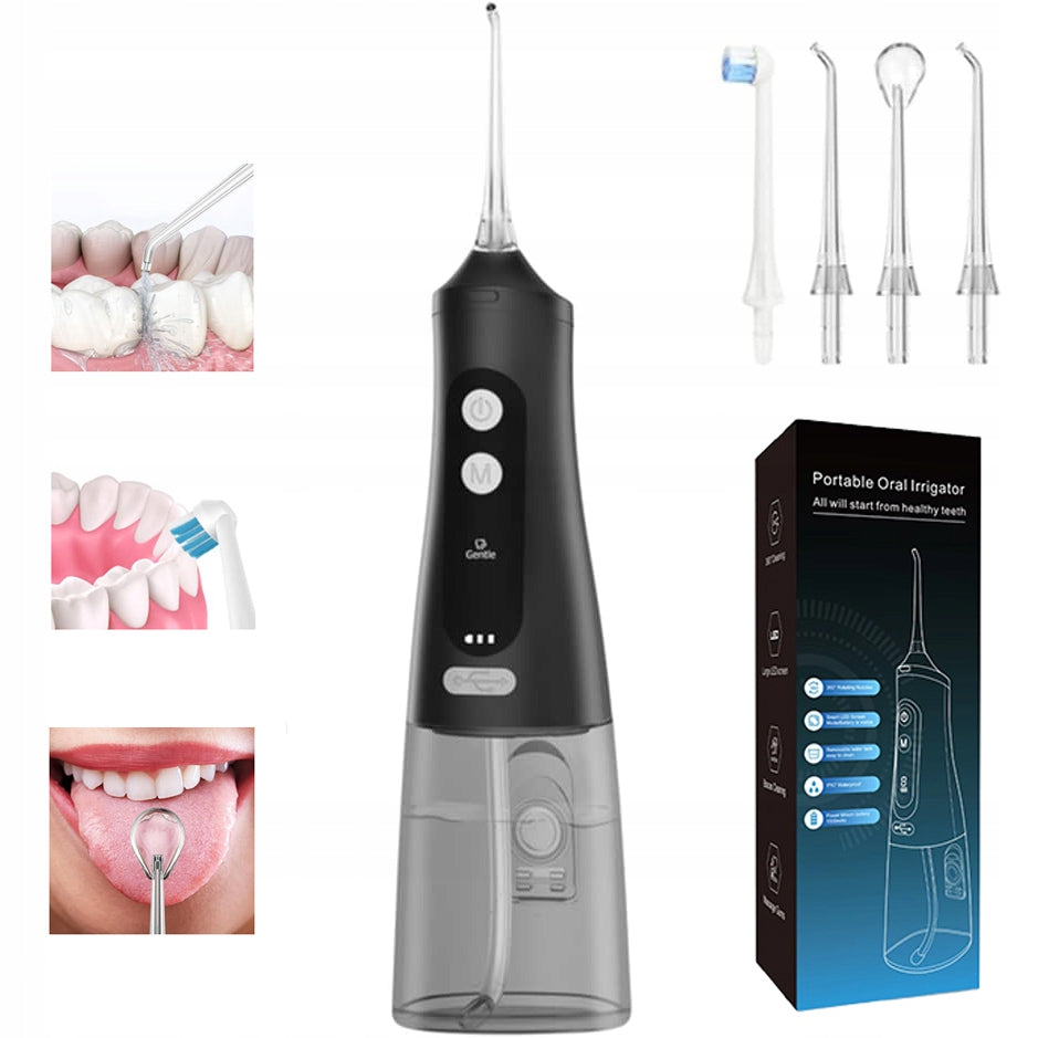 Dental Irrigator Water Flosser For Teeth Cleaning 9 Modes Rechargeable