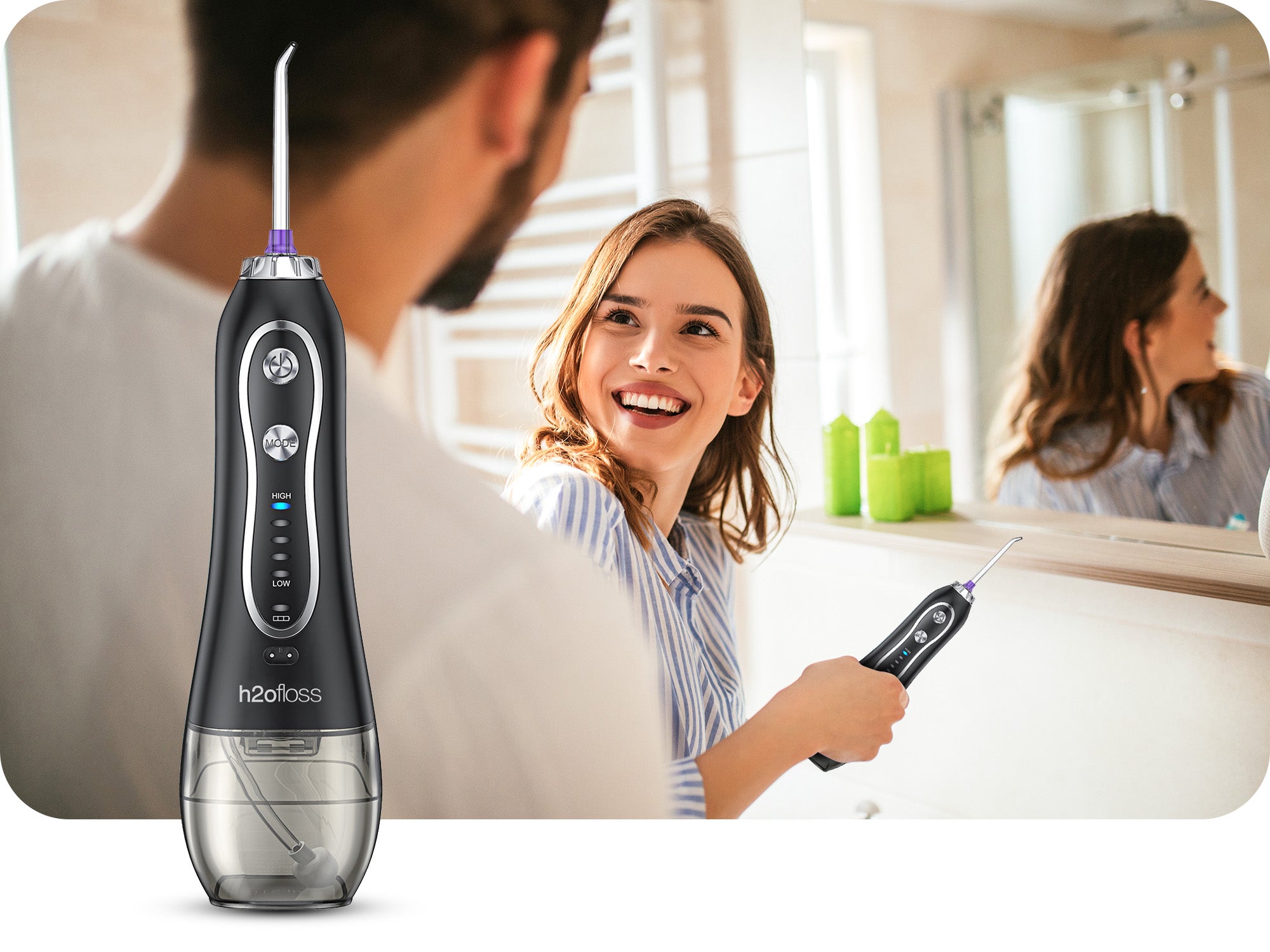 Dental Oral Irrigator Wireless 4 MODES + 5 NOZZLES Medical device no