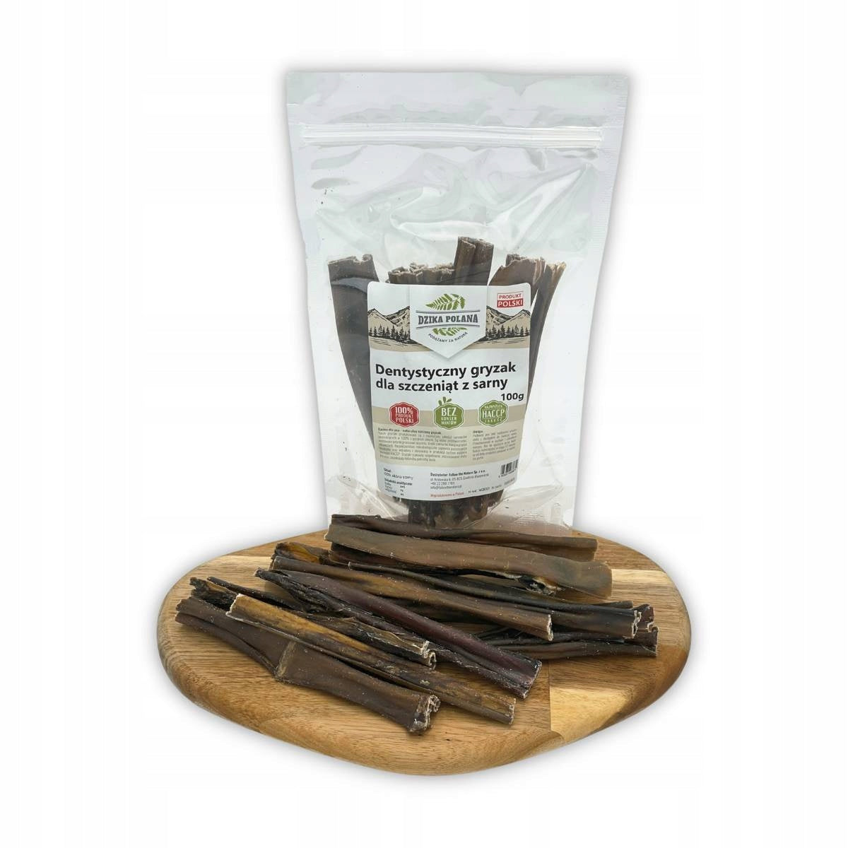 Dental teether for puppies with roe deer 100g