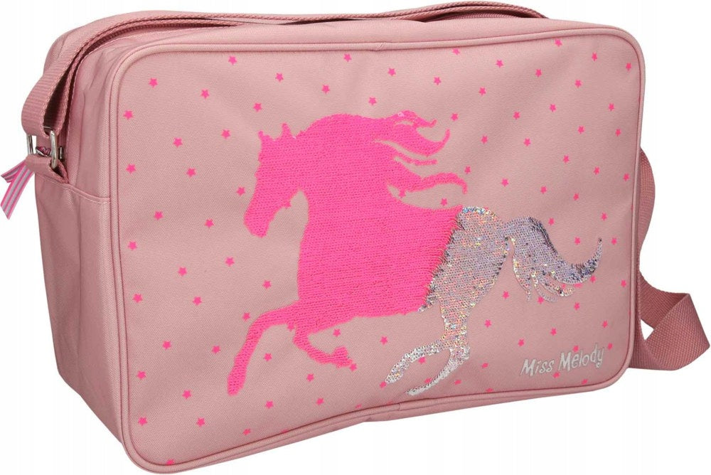 Depesche 6429 Miss Melody Bag bag horse powder pink light Sequins