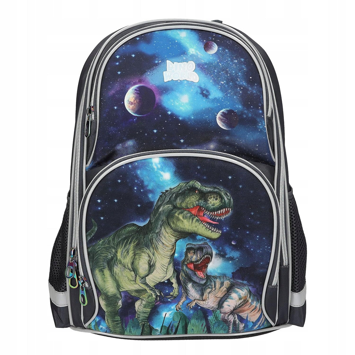 Depesche Dino World Galaxy 13132 school backpack navy blue dinosaurs 39