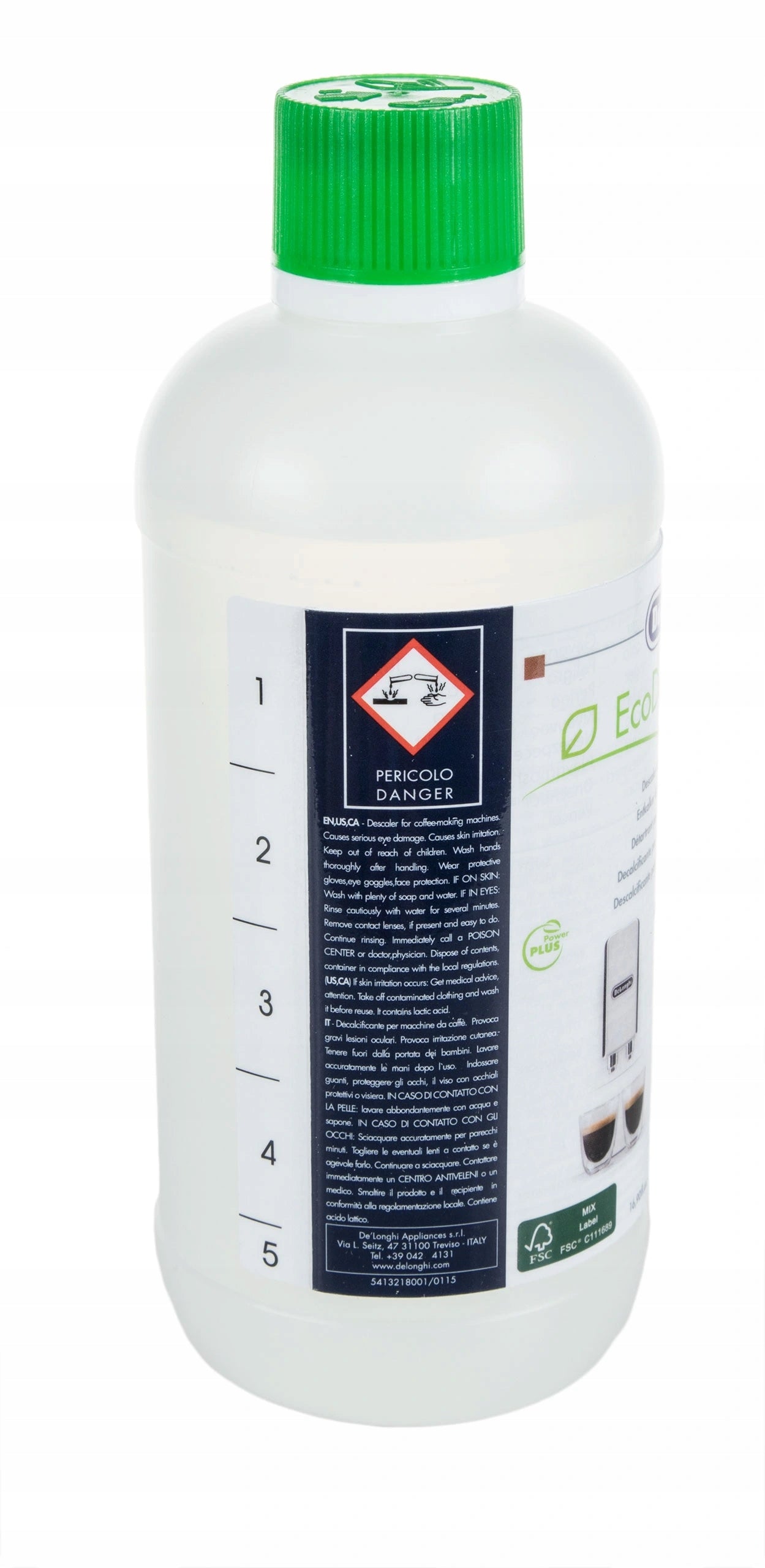 Descaler for DeLonghi EcoDecalk 500ml GIFT OCCASION Manufacturer code DLSC500