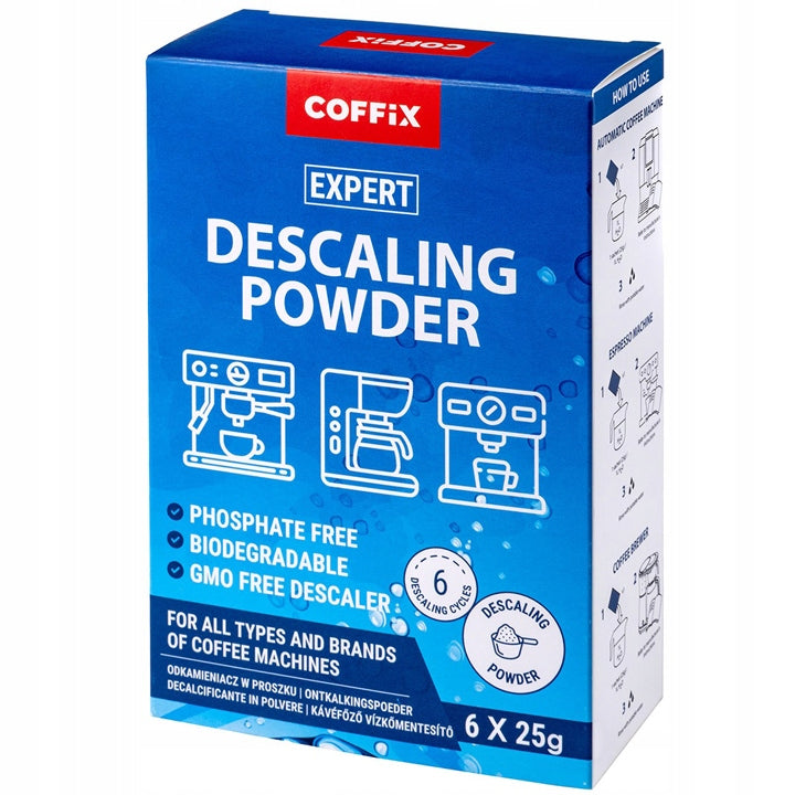 Descaling powder express Descaling Powder Coffix in sachets 6x25g Packaging status original