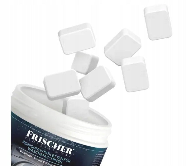 Descaling tablets for cleaning washing machines Frischer 20 pieces Packaging status original