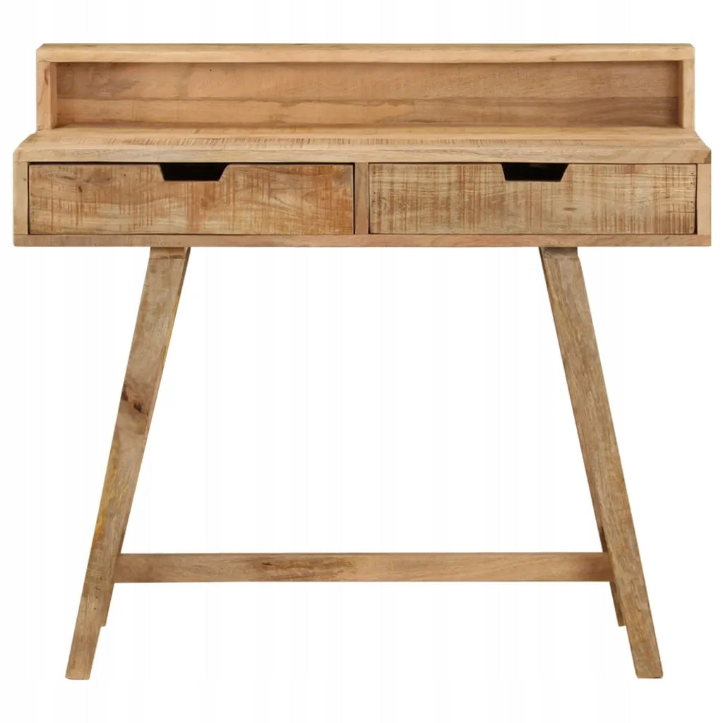 Desk, 100x45x90 cm, raw mango wood Furniture color shades of beige