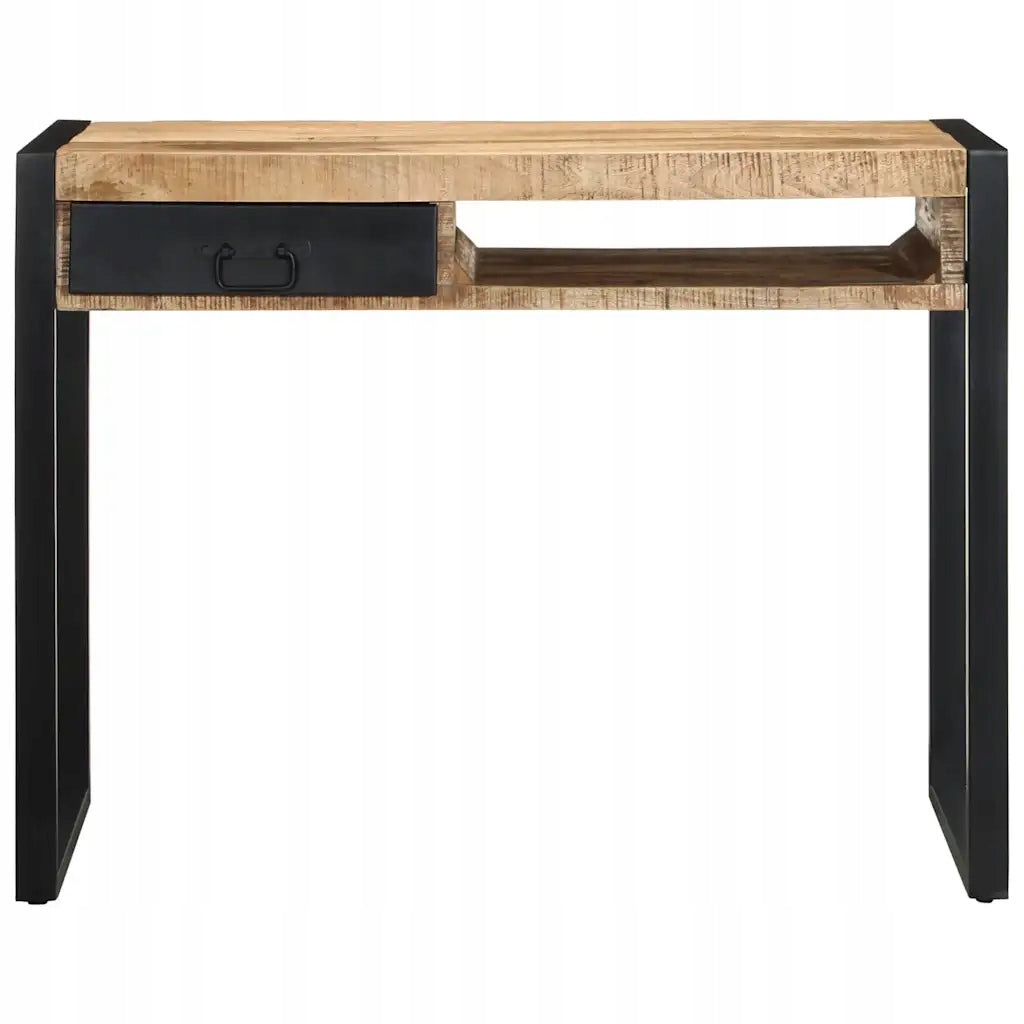 Desk 100x50x75 cm solid wood raw mango Furniture color shades of brown