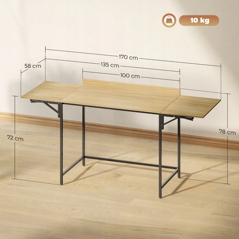 Desk 170x60 cm folding for learning to work gaming games large wooden EAN (GTIN) 099412449514