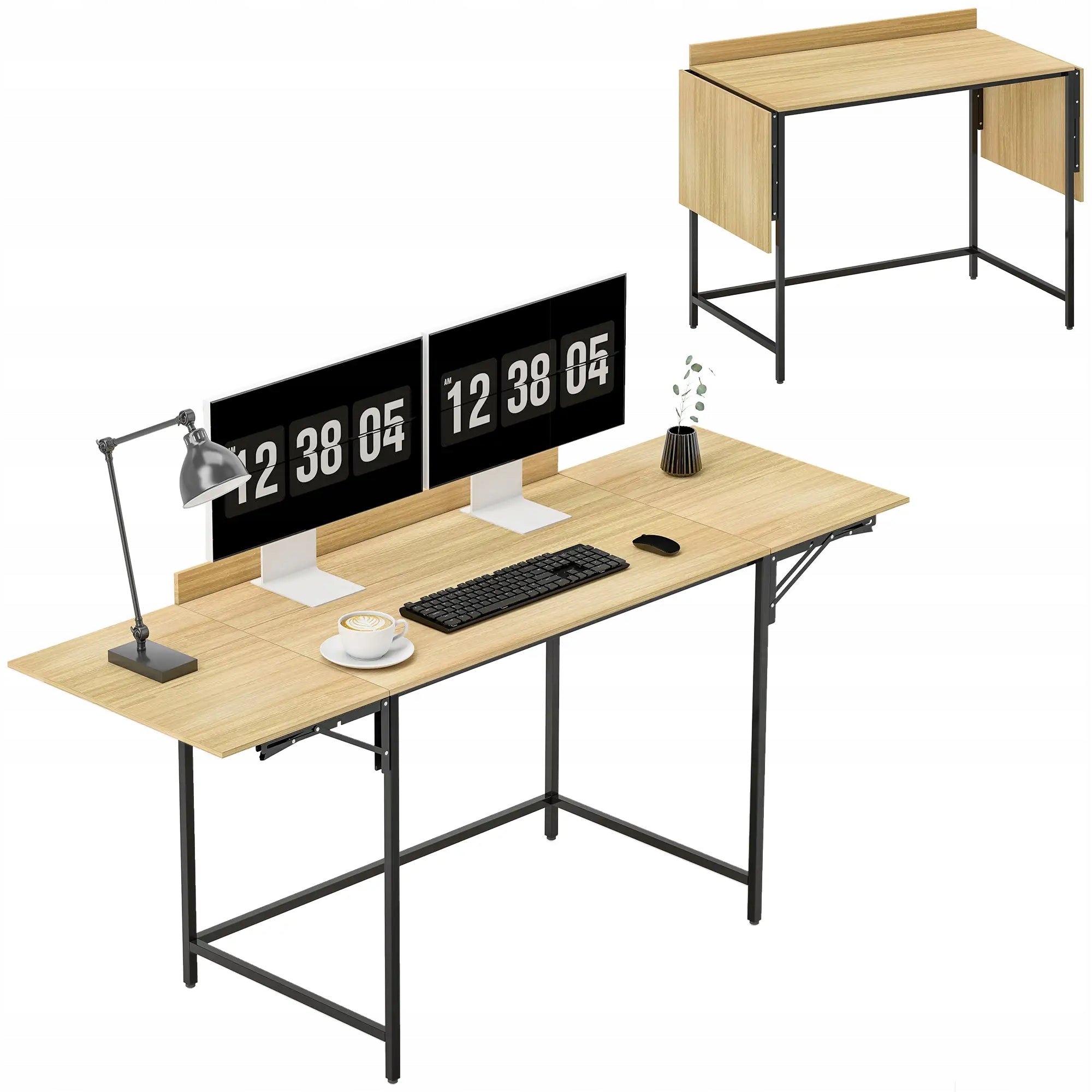 Desk 170x60 cm folding for learning to work gaming games large wooden Manufacturer code BIURKO KOMPUTEROWE SKŁADANE STOLIK 80x48x75cm