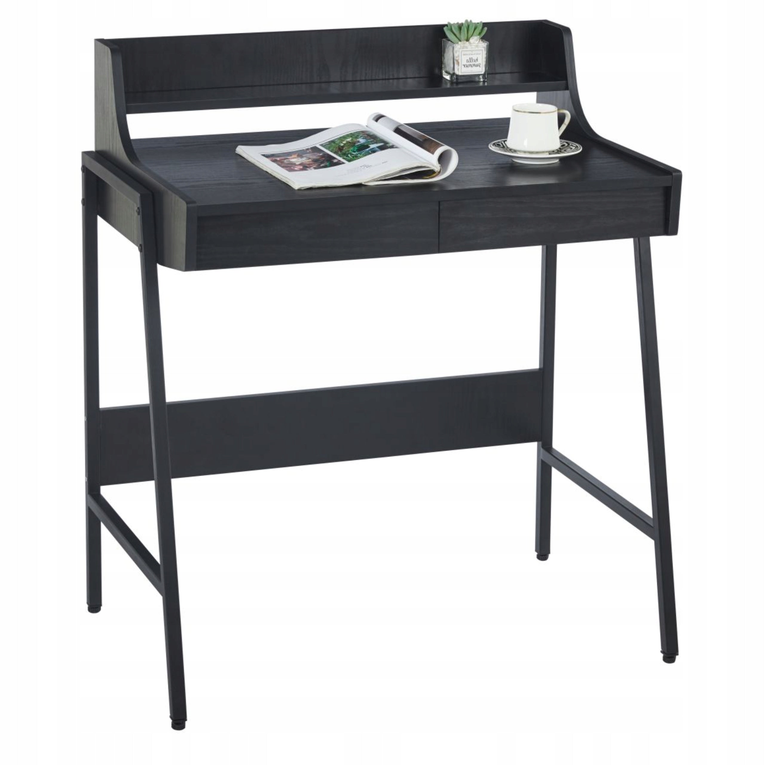 Desk Black with Drawers LOFT Dressing Table Console With SHELF Extension EAN (GTIN) 5904647469143