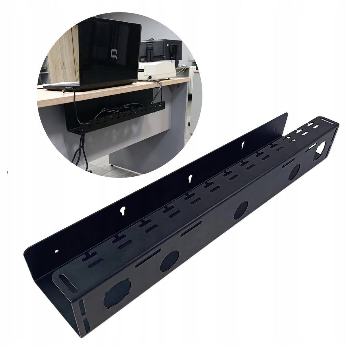 Desk Cable Organizer Metal Grille Glob Tools 59cm