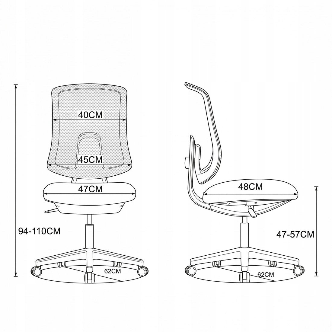Desk Chair Pink ERGONOMIC Spacetronik Office Chair Adjustable Packaging status original