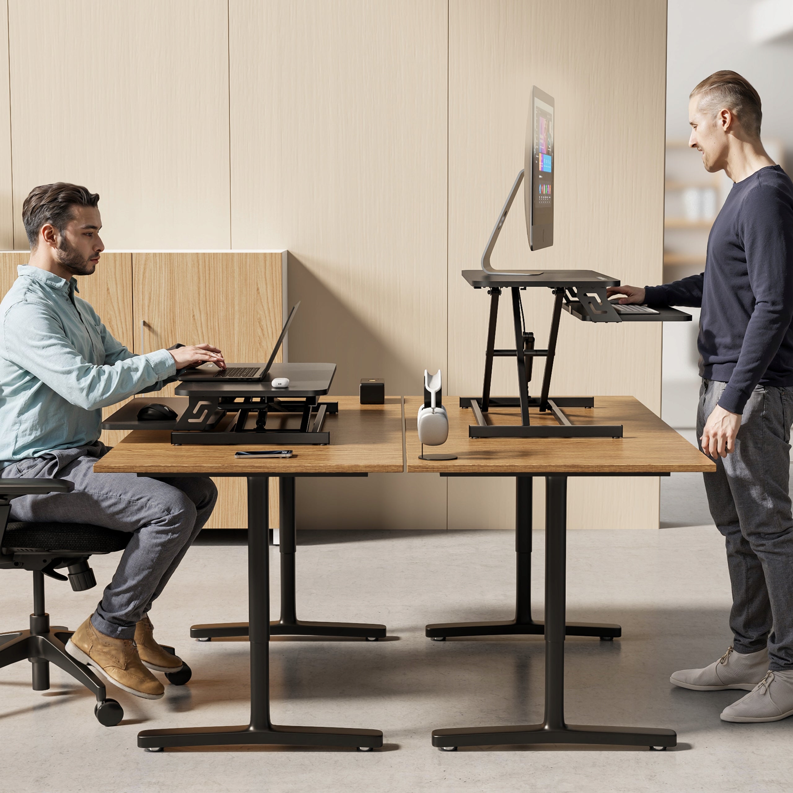 Desk Converter with Height Adjustment Standing Desktop SENSE7 EAN (GTIN) 5902659845061