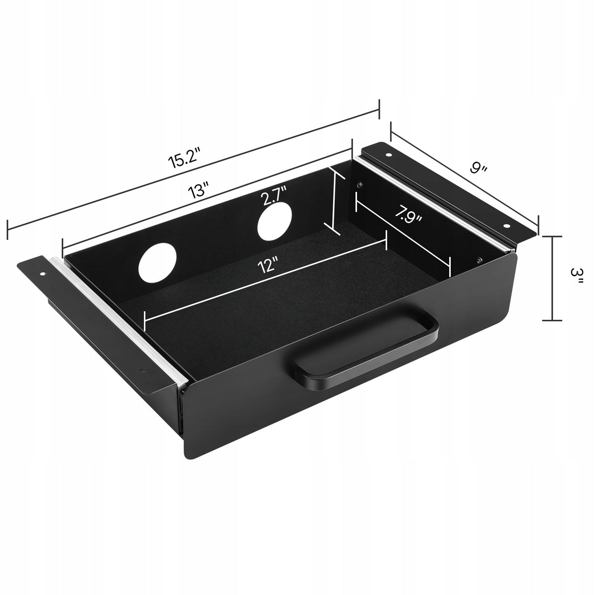 Desk Drawer 38,5x23x7,6CM Load Capacity 5KG Smooth And Quiet Sliding EAN (GTIN) 197988837725