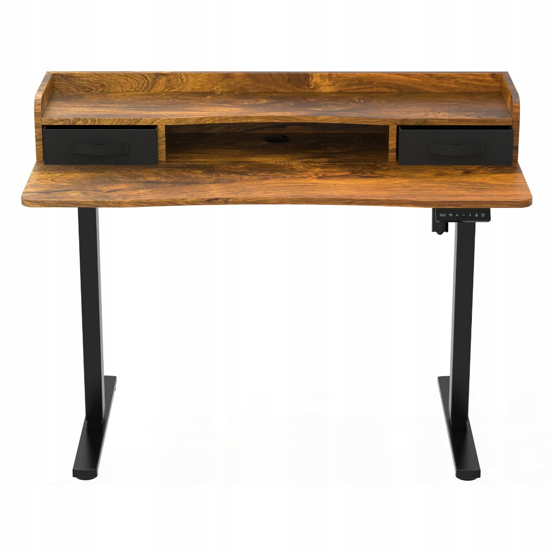 Desk Electrically Adjustable 120x60 USB Spacetronik loft rustic oak Manufacturer code SPEF134BM_120_60