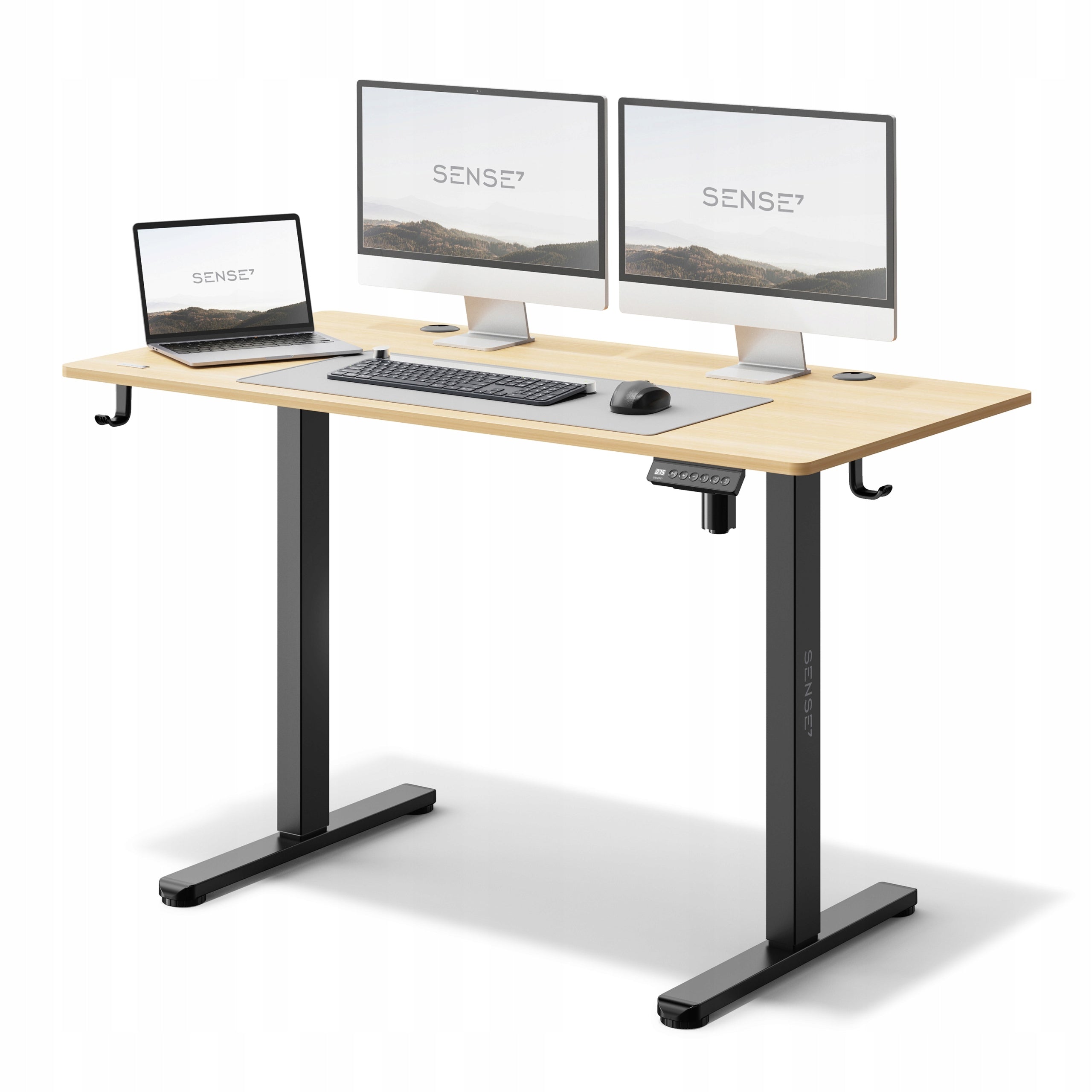 Desk Electrically Adjustable 120x60cm Height Adjustment 72-118cm SENSE7