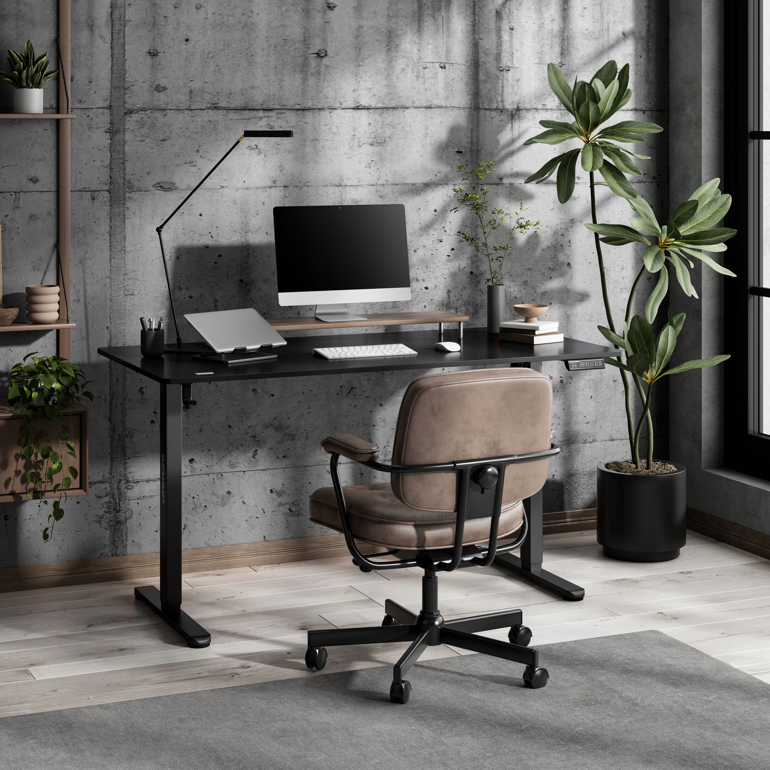 Desk Electrically Adjustable 140x70cm Height Adjustment 72-118cm SENSE7 EAN (GTIN) 5902659847966