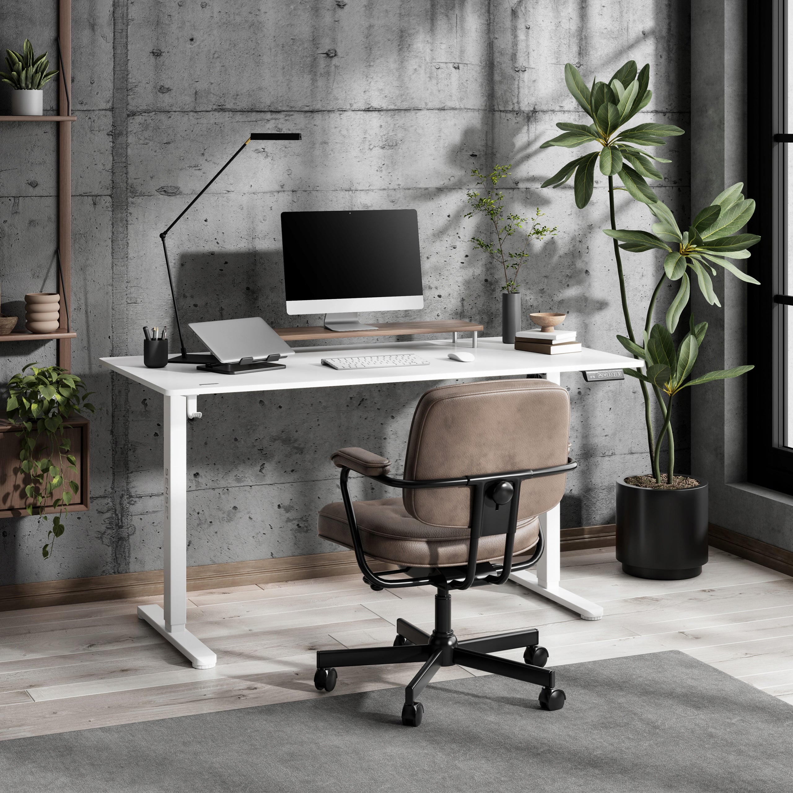 Desk Electrically Adjustable 140x70cm Height Adjustment 72-118cm SENSE7 EAN (GTIN) 5902659847973