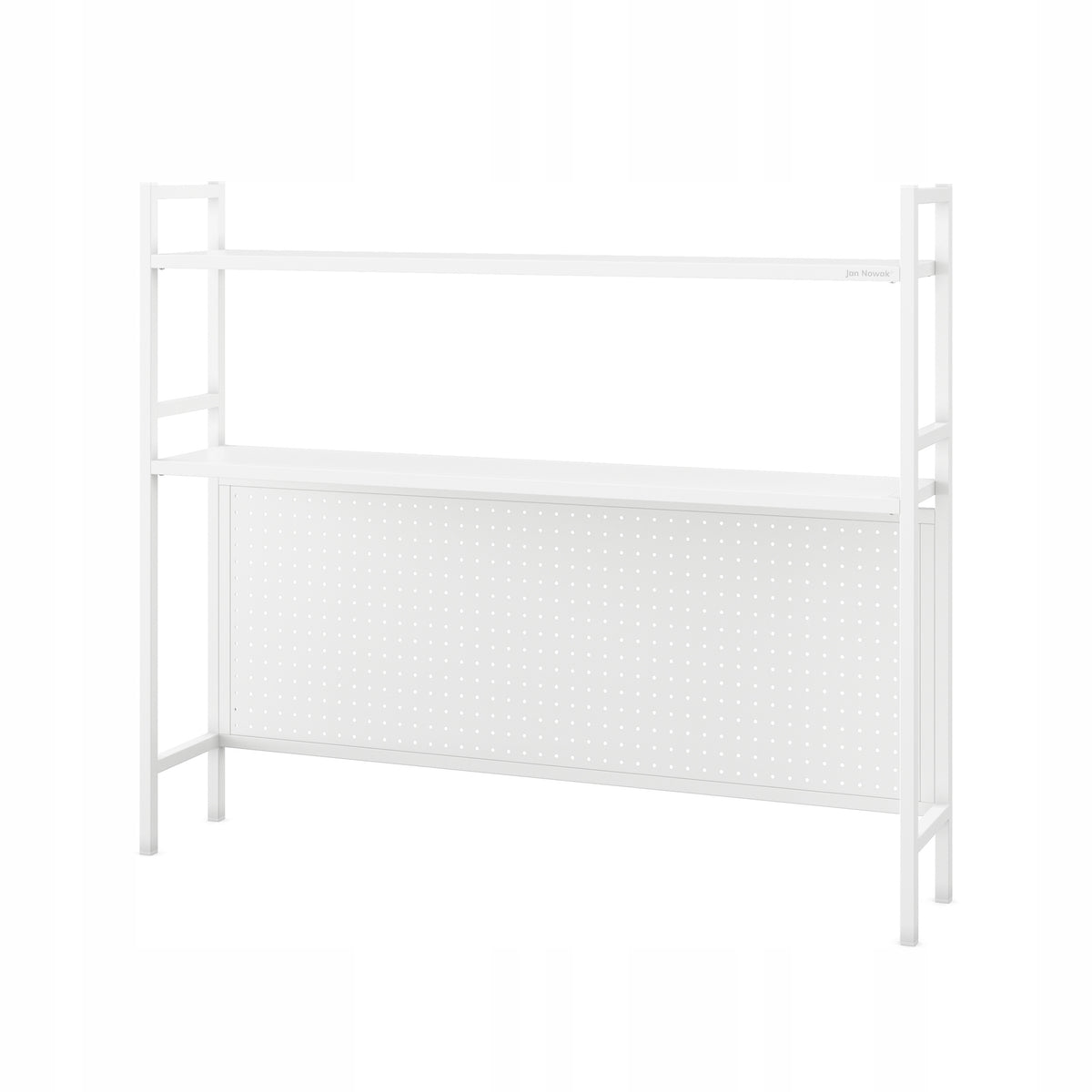 Desk Extension 115 cm Perforated Metal JAN NOWAK WENDY White