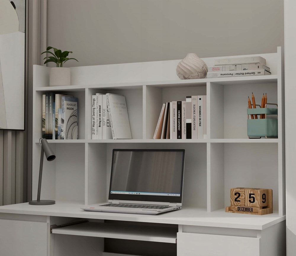 Desk Extension 130 cm WHITE Bookcase Documents, , M-MP-R-NDST- EAN (GTIN) 5900354140962