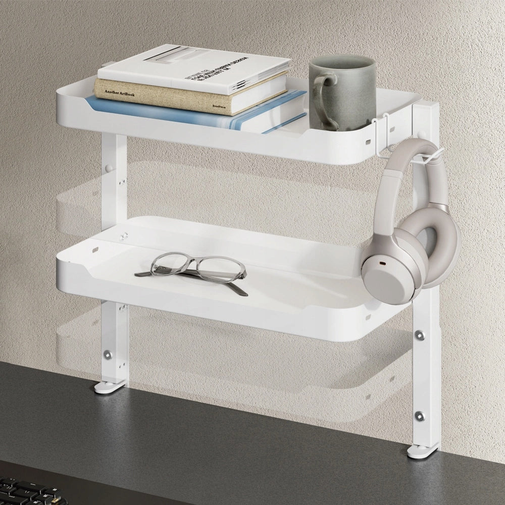Desk Extension Adjustable Shelf Holder Spacetronik organizer white EAN (GTIN) 5903031055115