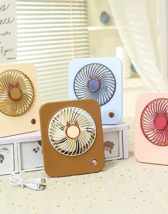 Desk Fan Mini Windmill USB Room Fan Rechargeable Manufacturer code 900133
