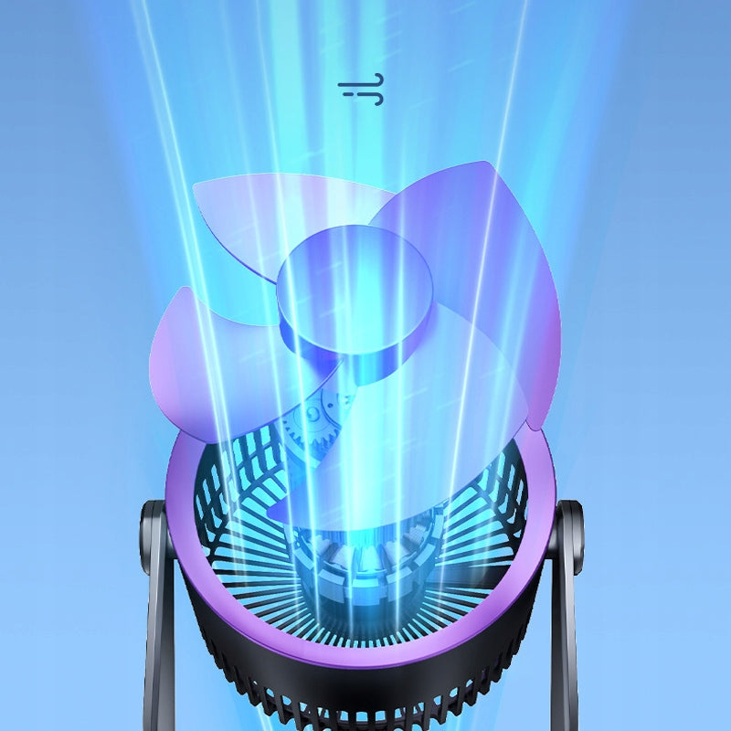 Desk Fan Portable Silent Fan Rechargeable USB 4000 mAh Brand Alogy