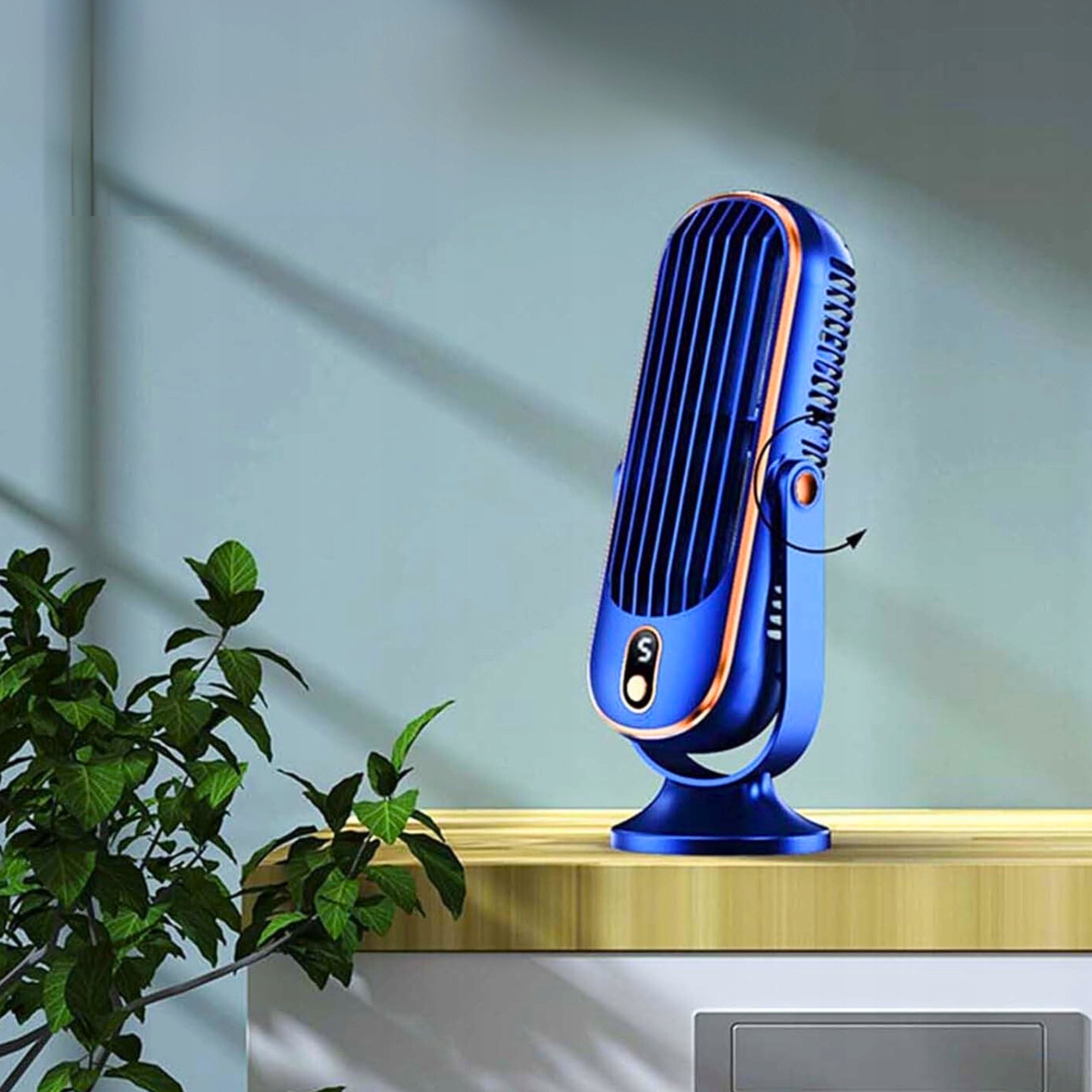 Desk Fan Standing Fan With 5 Speeds Powerful 4000mAh USB Manufacturer code Wiatrak Wentylator Klimatyzator Cichy