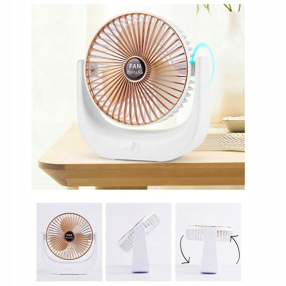 Desk Fan Standing Portable Mini Charging USB Copper Manufacturer code XFX-DFS-1019