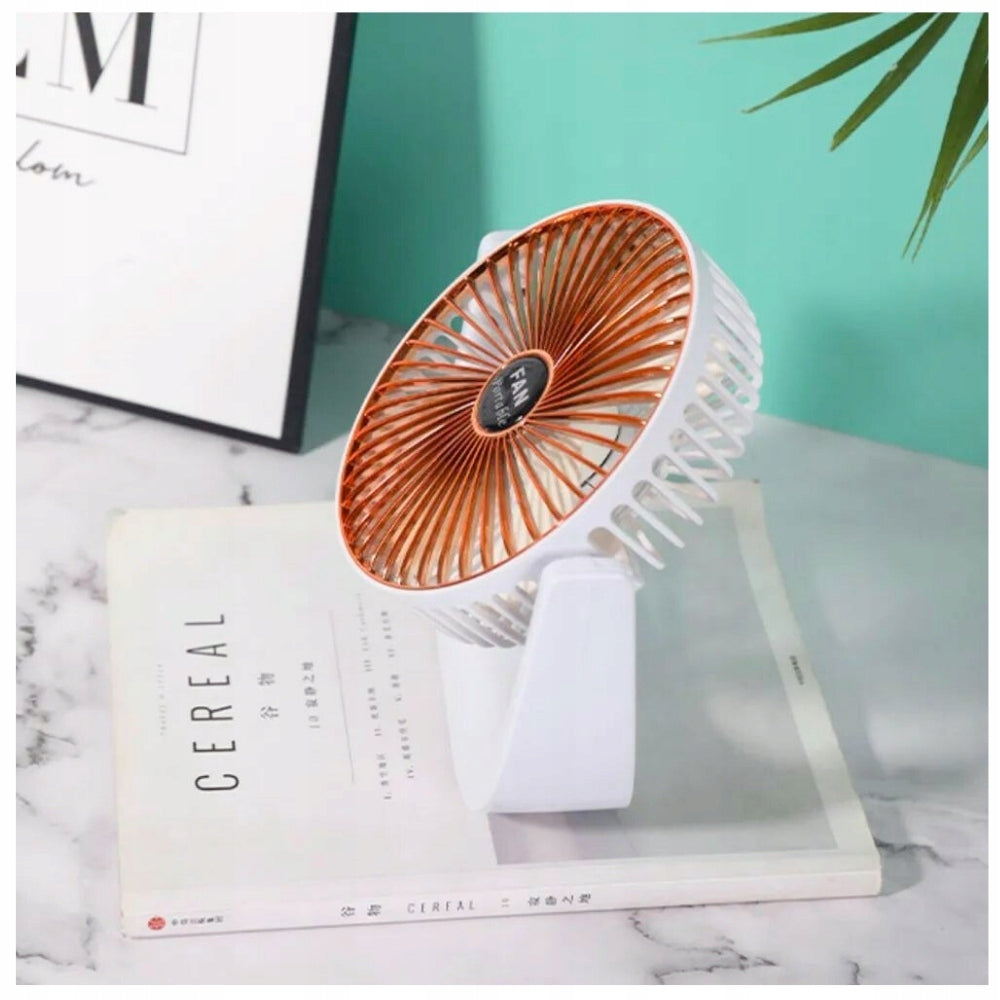 Desk Fan Standing Portable Mini Charging USB Copper Power supply rechargeable battery