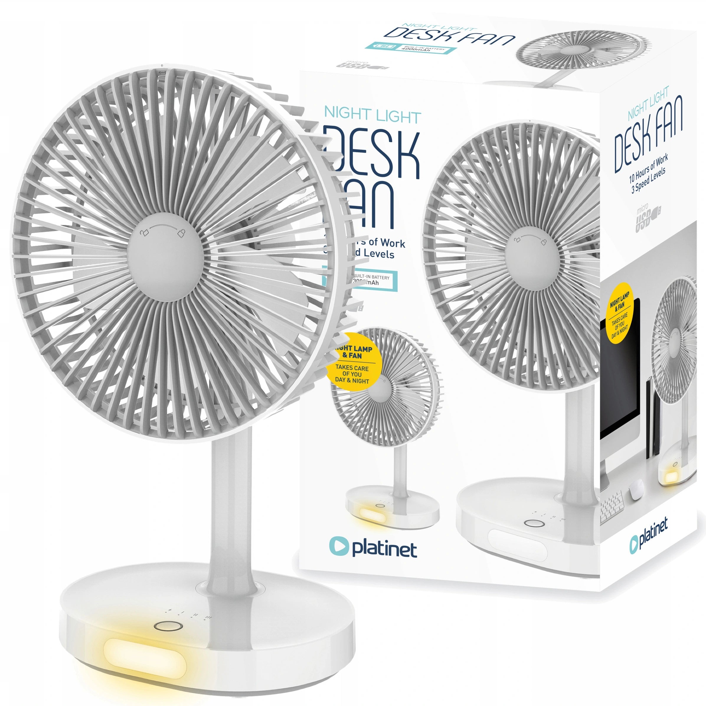 Desk Fan Wireless Windmill PLATINET 3000mAh large