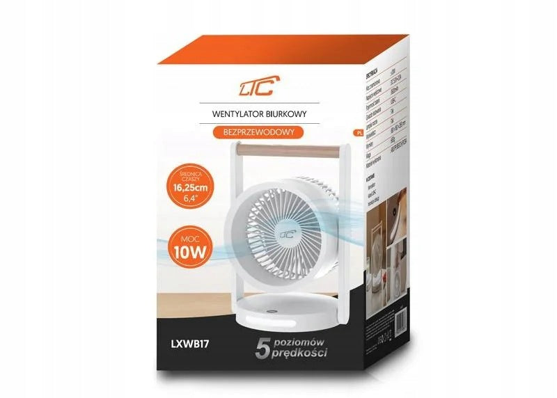 Desk Fan with Lamp Table Fan for Wireless Desk Brand LTC
