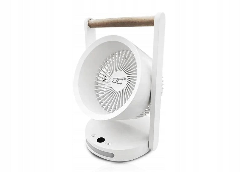 Desk Fan with Lamp Table Fan for Wireless Desk
