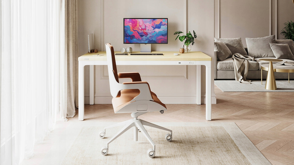 Desk Height Adjustment Electric Sense7 MANMA 160x80 ONE COUNTERTOP Brand Sense7