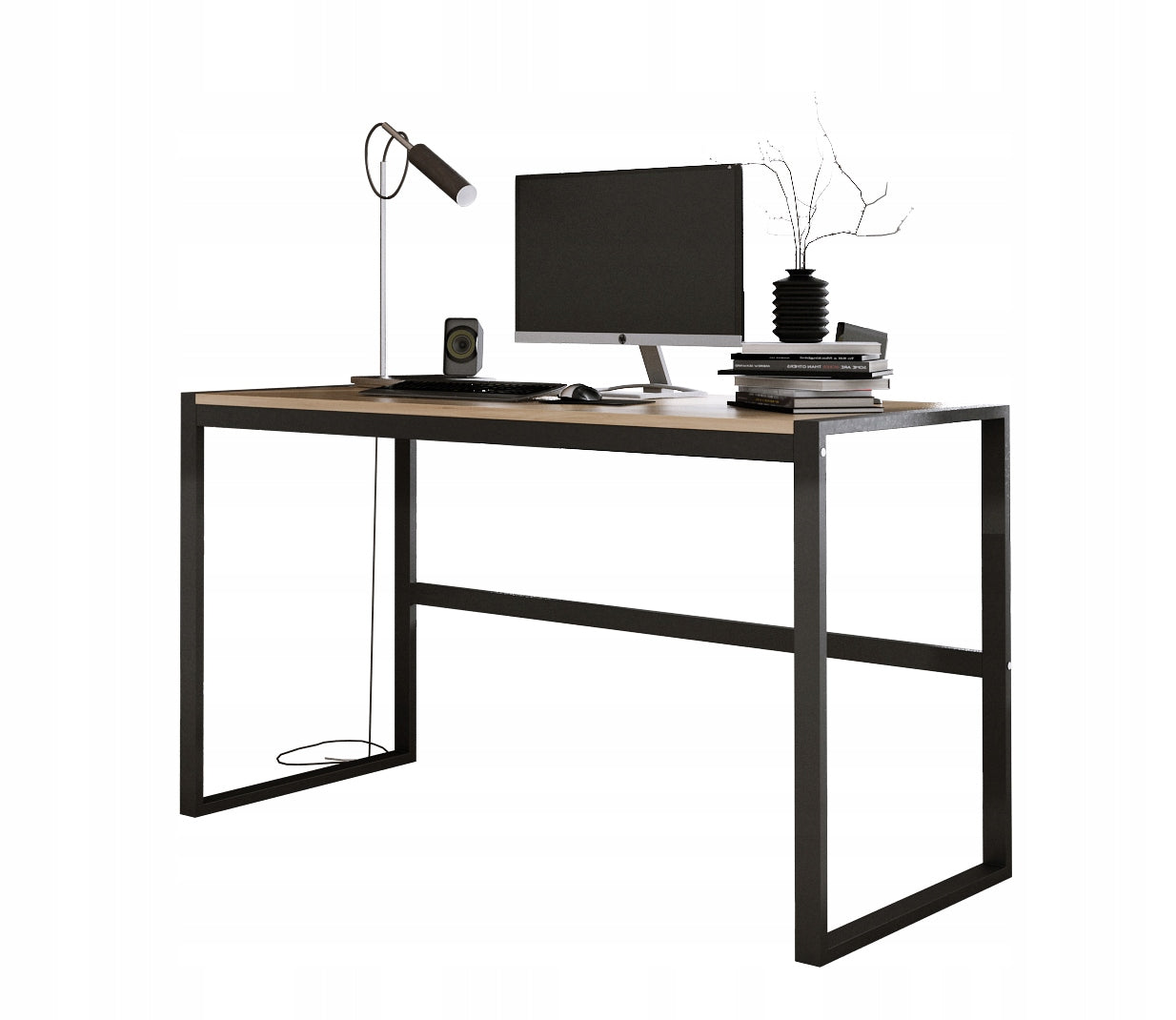 Desk Loft Industrial Oak Gold Craft Large 120\60