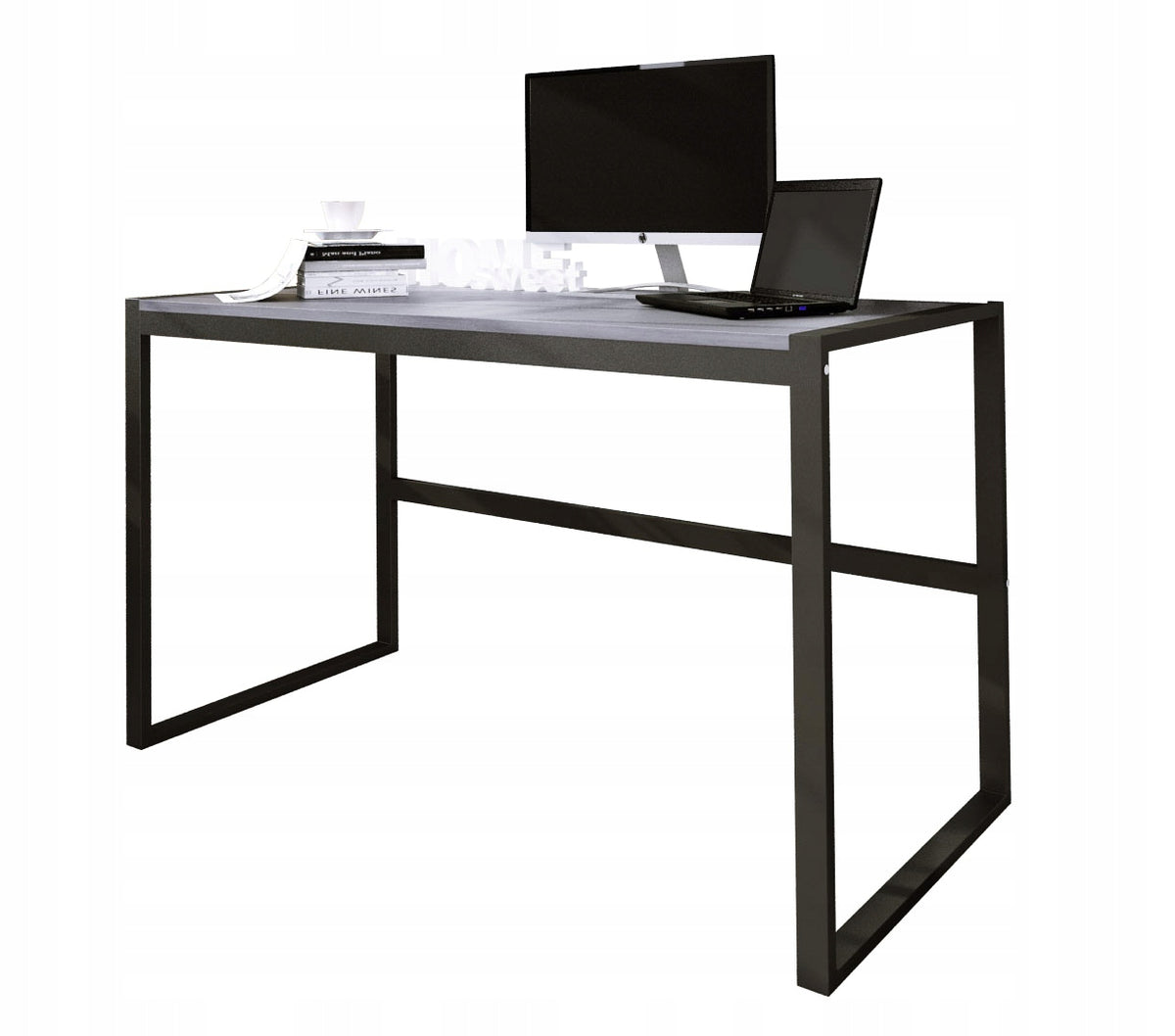 Desk Loft Oak Concrete Millenium 98 x 60 x 75 cm HIT!! shades of gray