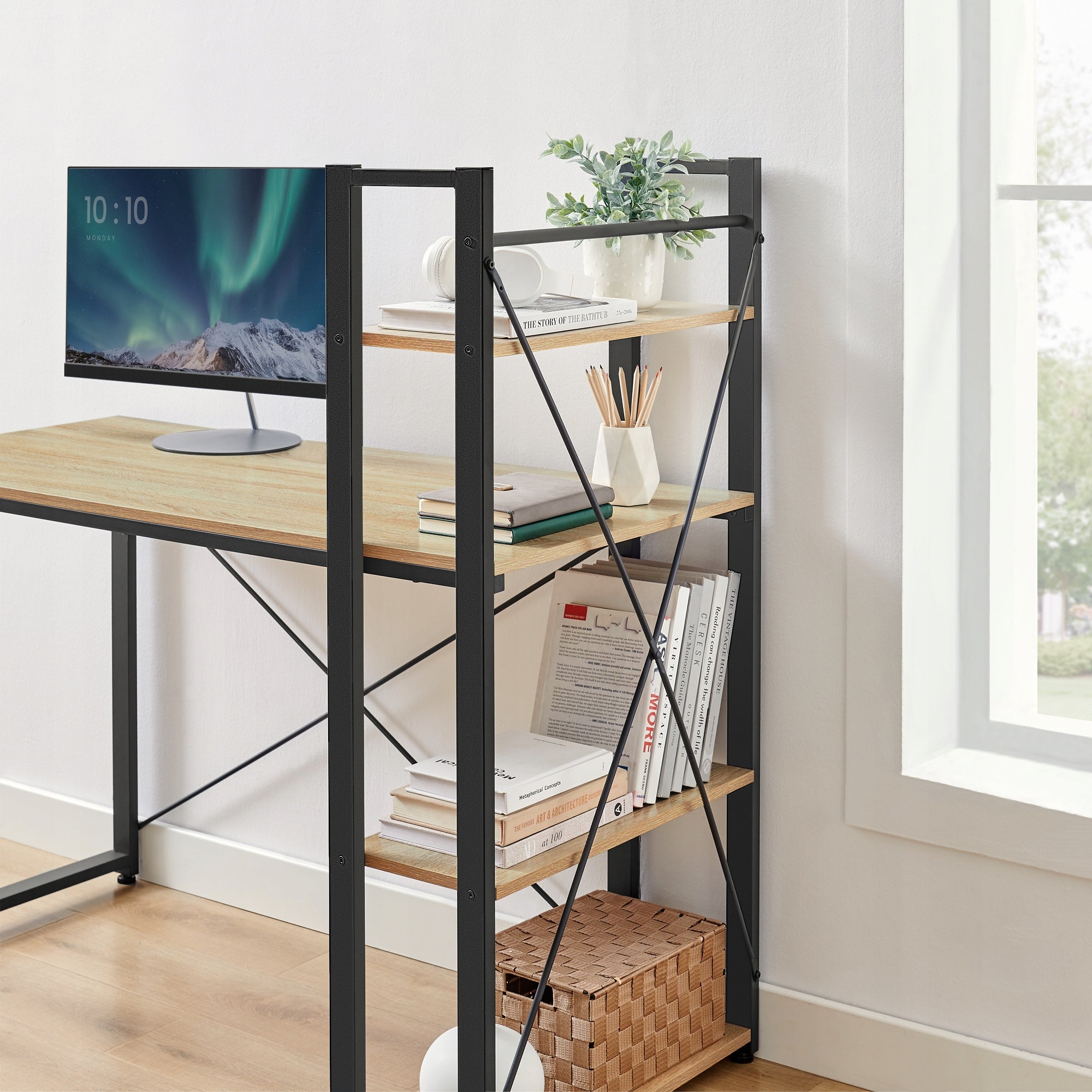 Desk Modern Computer Bookcase For Sonoma Cabinet Room Manufacturer code 2824