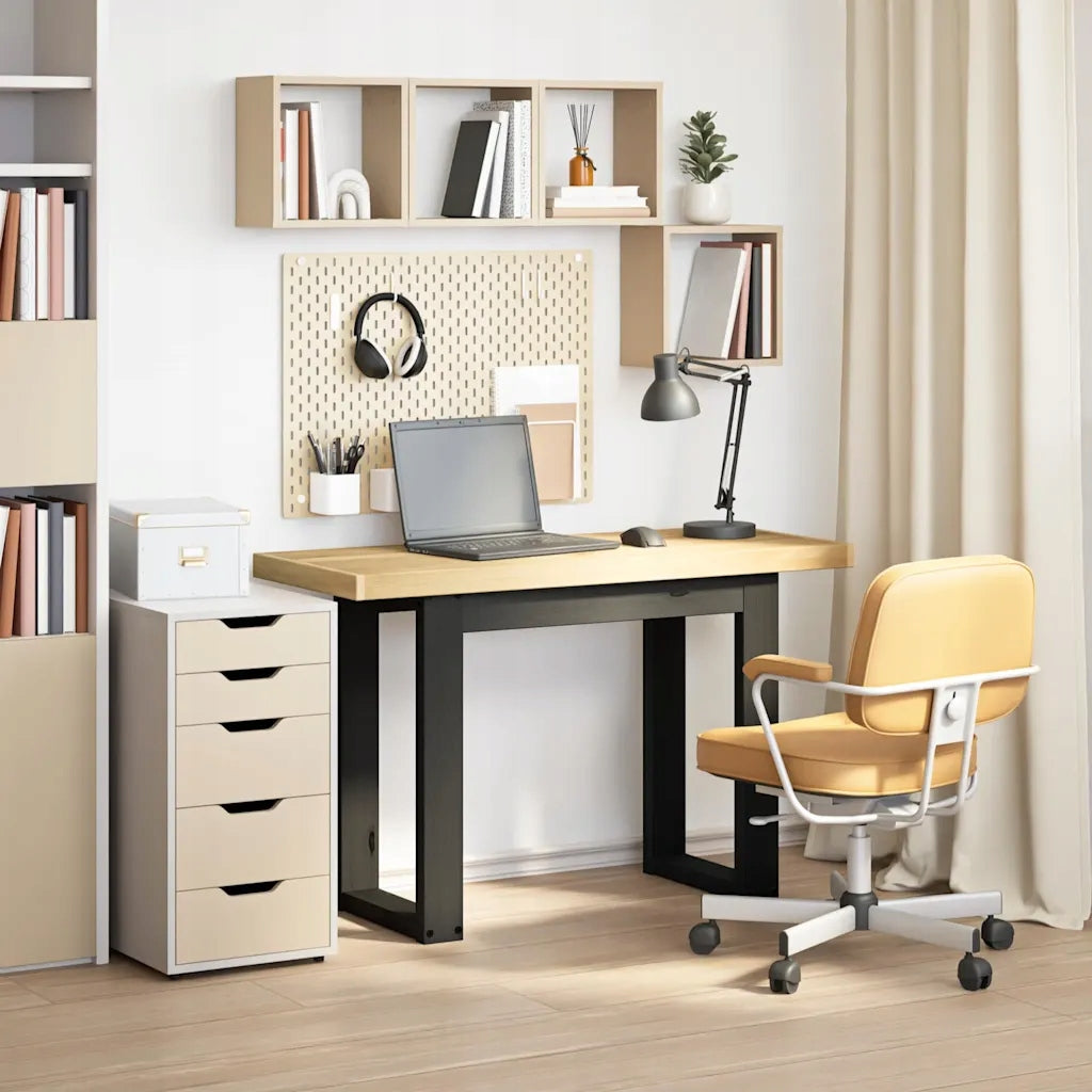 Desk, NOAIN, 120x50x75 cm, solid pine wood Furniture color pine