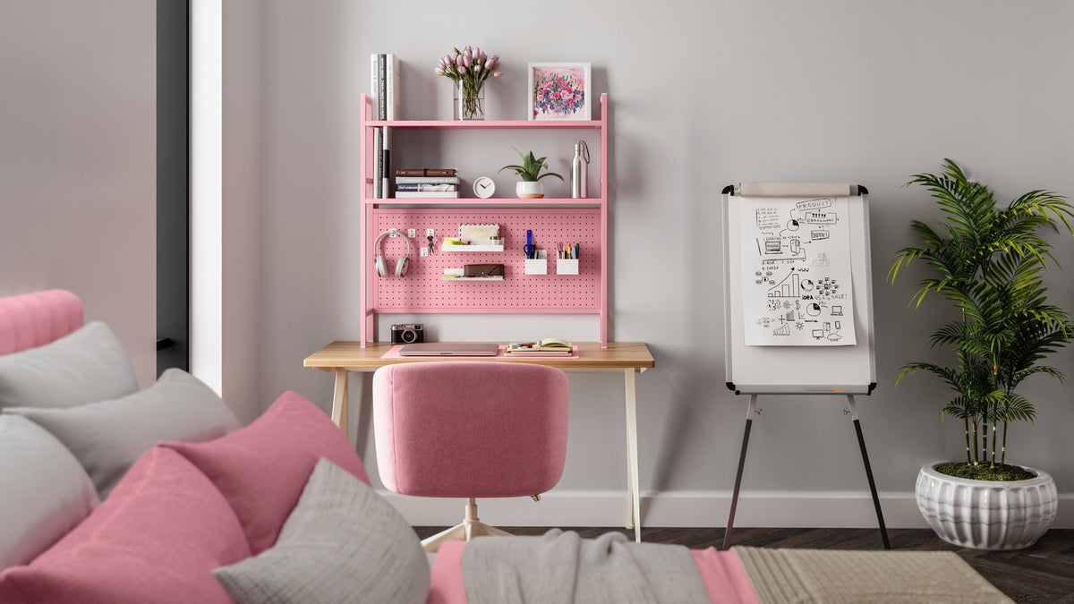 Desk Riser 95 cm Perforated Metal Small JAN NOWAK JENNY Pink Manufacturer code 1640