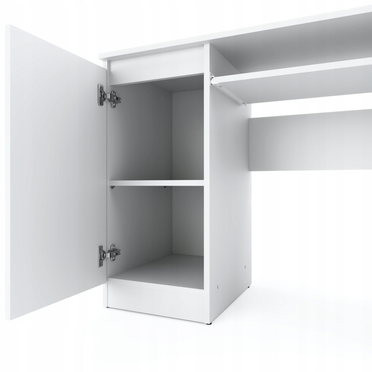 Desk White Computer School Gaming 90 CM With 2 Shelves EAN (GTIN) 5905123204388