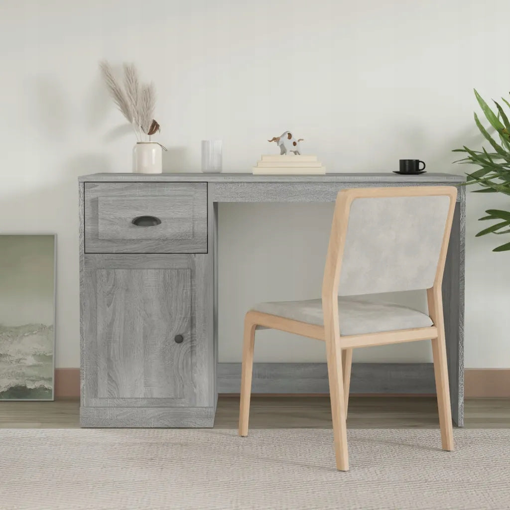 Desk Wood-based 115x50x75 cm Grey Sonoma Oak Packaging status original